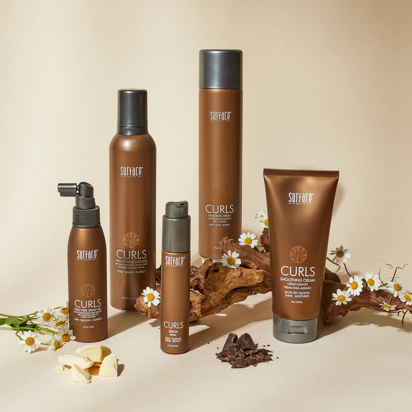 Surface Curls Firm Styling Mousse