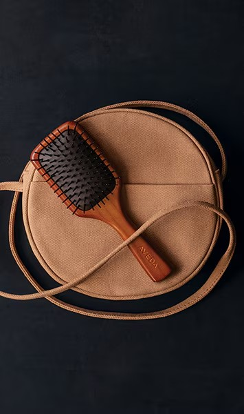 Aveda wooden mini paddle brush