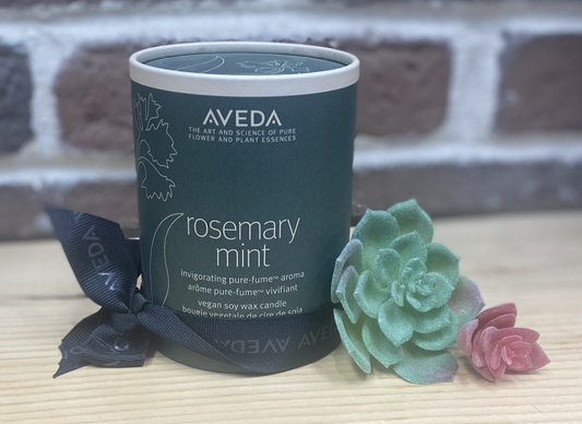 Aveda rosemary mint vegan soy wax candle